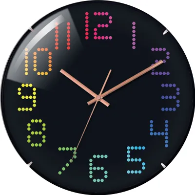 Produktbild von Technoline WT 7410, Wand, Analoge Uhr, Rund, Schwarz, Akku, 30 mm