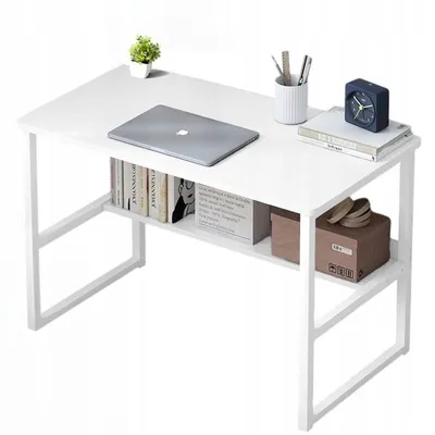 Produktbild von Jugendlicher Computertisch mit Ablage, Weiß, Modern, 100 c