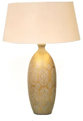 Immagine prodotto di Holländer 432 K 1210 Lampada da tavolo Vaso Barocco in Vetroceramica oro-argento