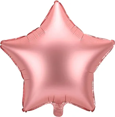 Produktbild von Folienballon Stern, 48cm, Roségold