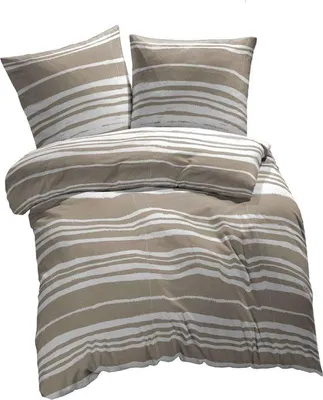 Immagine prodotto di Set di 2 lenzuola in microfibra che non si sgualciscono, 135x200 cm, beige