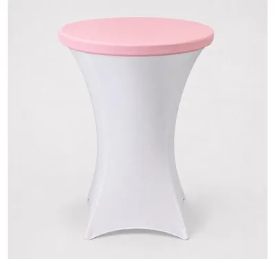 Obrázek produktu pro Strečový poklop na barový bistro stolek Ø 80 cm – elastický, nemačkavý - Zlatá