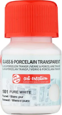 Image de Talens Art Creation Verre et Porcelaine Transparent Bouteille 30 ml Blanc pur 1001