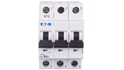 Produktbild von Leitungsschutzschalter 3P B 50A 15kA AC FAZ B50/3 278852