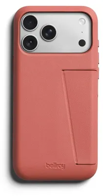 Productafbeelding van Bellroy, hoesje voor iPhone 18 Pro Max / iPhone 17 Pro Max, lederen serie, met kaartvak en standaard, bruin