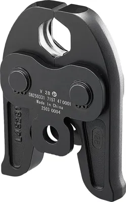 Zdjęcie produktu dla Matryca do zaciskania SucceBuy V28, 28 mm do rur ze stali nierdzewnej w kształcie litery V, stalowa konstrukcja, odpowiednia do standardowych narzędzi do zaciskania, odpowiednia do systemów grzewczych, wentylacyjnych i klimatyzacyjnych oraz rur gazowych