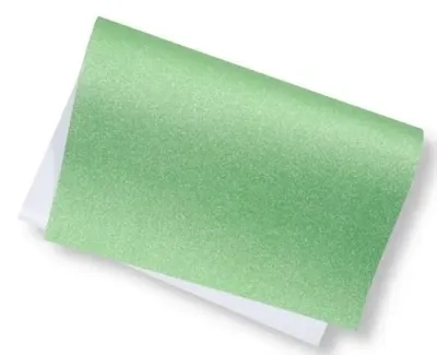 Produktbild von Glitzerkarton 200 g, 40 x 60 cm, grün, 5 Blatt – Polsirhurt