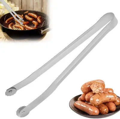 Produktbild von Keuken Tang aus Edelstahl - Unikat-Design - Einfach zu drehen - Grillen - Wasserbeständig - Edelstahl