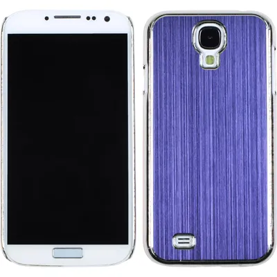 Produktbild von PhoneNatic Case kompatibel mit Samsung Galaxy S4 - Hülle lila Metallic Hard-case + 2 Schutzfolien