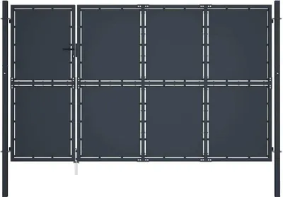 Obrázok produktu pre Záhradná brána z ocele 350x175 cm antracitová