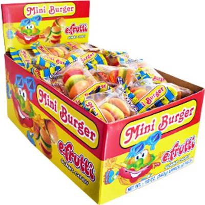 Obrázek produktu pro efrutti Gummi Candy Mini Burger (karton s 60 kusy)