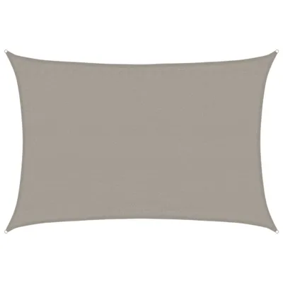 Produktbild von Sonnensegel 160 g/m² Rechteckig Hellgrau 3,5x4,5 m HDPE