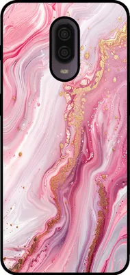 Produktbild von Smartphonica Telefon Fall geeignet für OnePlus 6T mit Marmor Druck - TPU zurück Abdeckung Fall Marmor Design - Rosa