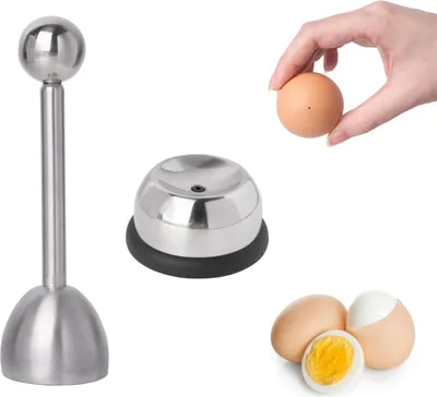 Produktbild von Sonstiges Vogelzubehör Eieröffner mit Eierpflücker, 2 Stück Edelstahl-Eierschneider, Eierbrecher, Eieröffner-Werkzeuge für Küche, Esszimmer, Bar