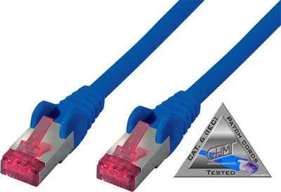 Produktbild von Patchkabel cat6A S/FTP PIMF Halogenfrei blau 5m