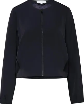 Produktbild von Comma leichte Blouson Jacke Travel-Ware Boxy-Passform Blau Größe 40