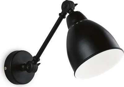 Immagine prodotto di Applique Industrial-Minimal Newton Metallo Nero 1 Luce E27