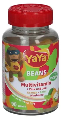 Produktbild von YaYa Beans Multivitamin + Zink + Jod Kaudragees, 90 St. Kautabletten