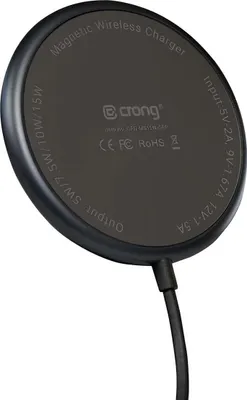 Image de Crong Aluminium inductive charger graphite