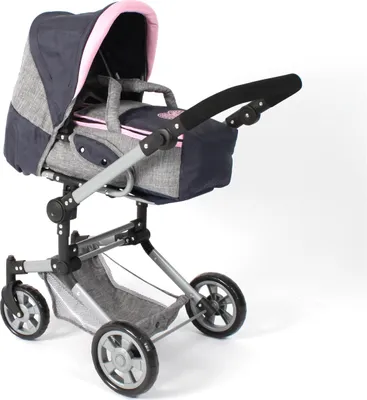 Produktbild von Kombi-Puppenwagen JARA Melange grau-navy