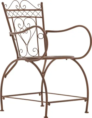 Produktbild von CLP Stuhl Sheela mit geschwungenen Armlehnen antik braun