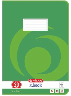 Zdjęcie produktu dla zeszyt ćwiczeń herlitz x.book, DIN A4, linijka rozmiar 20 / blank