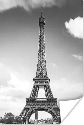 Produktbild von MuchoWow® Poster Der Eiffelturm zwischen den Wolken 40x60 cm - Plakate für die Wand - Poster Babyzimmer