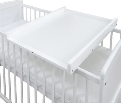 Produktbild von Baby-Delux Wickeltisch Wickelbrett Wickelaufsatz weiß für Betten 140x70 und 120x60cm