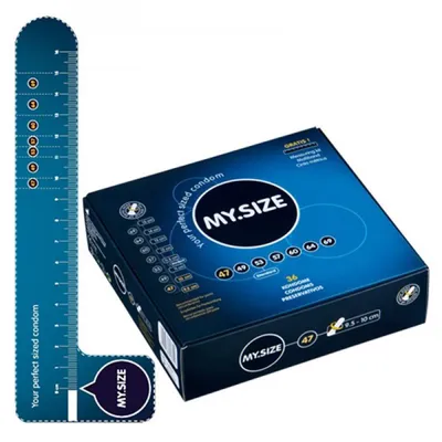 Zdjęcie produktu dla MY.SIZE 10117140, Prezerwatywa dla mężczyzn, Przezroczysty, Lateks, ISO 4074: 2002, CE0197, 47 mm, 160 mm