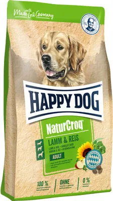 Produktbild von Happy Dog Natur Croq Lamm & Reis 15 kg Trockenfutter für Hunde