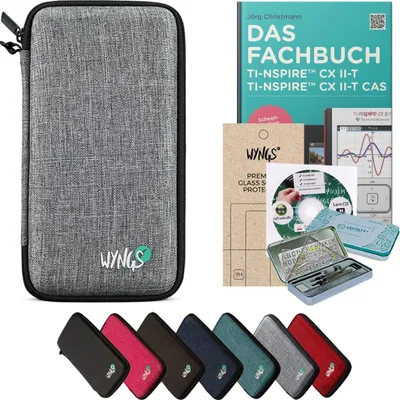 Produktbild von CALCUSO Zubehör Streberpaket Hellgrau kompatibel für Grafikrechner TI Nspire CX II-T /CX II-T CAS