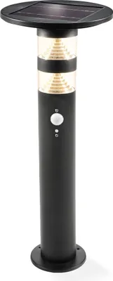 Image de esotec Solar extérieur PIR lampe sur pied Casoli 55 cm noir IP44 résistant aux intempéries 102747