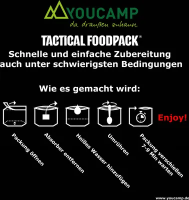 Produktbild von Tactical Foodpack - Thunfisch Pasta mit Kräutern - 110g
