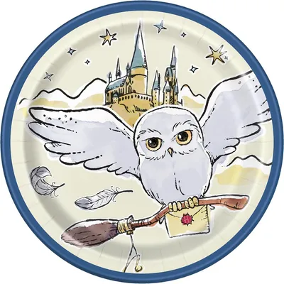 Produktbild von Harry-Potter-Partyteller für Partys, 18 cm, Packung mit 8 Stück