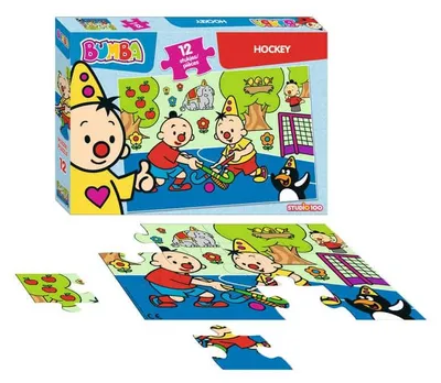 Zdjęcie produktu dla puzzle Bumba Hokej 33 x 23 cm niebieskie 12 elementów