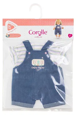 Produktbild von Corolle Puppenkleidung Jeans-Overall mit T-Shirt für 36cm Puppen