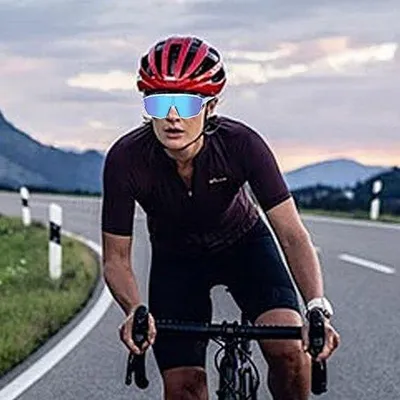 Zdjęcie produktu dla Okulary przeciwsłoneczne dla mężczyzn i kobiet, MTB, ochrona UV-400, do treningu biegowego