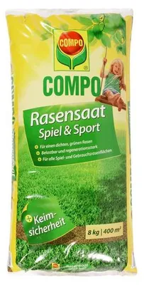 Immagine prodotto di Seme per prato da gioco e sport COMPO, 8 kg, per un'area di 400 m²