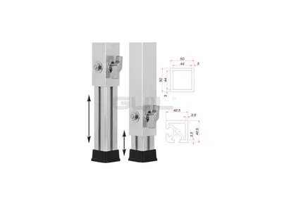 Produktbild von GUIL PTA-440/80-140 Teleskopfuß
