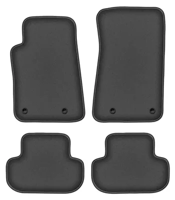 Produktbild von Velours-Fußmatten für Chevrolet Camaro V 2006-2015 – 4-tlg, Graphit, passgenau – Wielganizator DURBAN