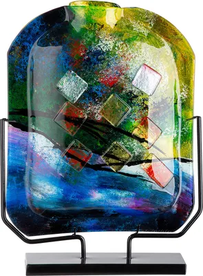 Produktbild von Casablanca by Gilde  Glasart Vase Karree  H. 46 cm,40756