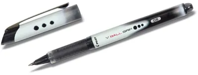 Produktbild von Pilot V-ball, Stick Pen, Schwarz, Grau, Schwarz, 0,3 mm, Medium, Beidhändig