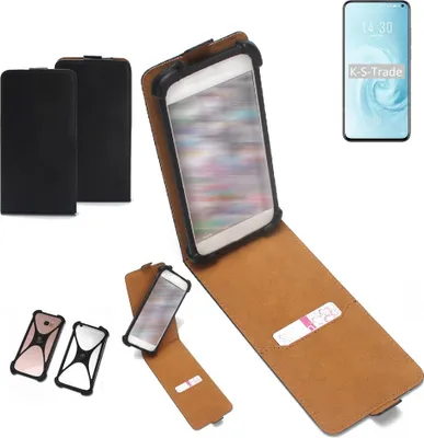 Produktbild von K-S-Trade Handyhülle Schutzhülle kompatibel mit Meizu 17 Hülle Case Cover Flip Style Bumper schwarz 1x