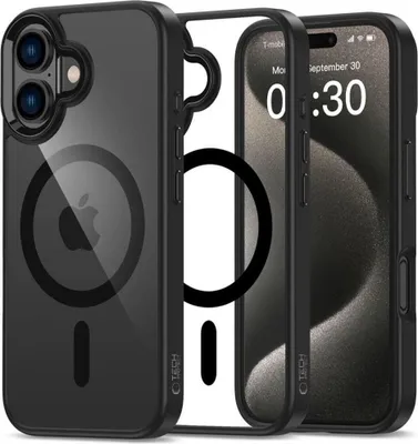 Obrázok produktu pre Tech-Protect Magmat Magsafe Iphone 16 Black/Clear