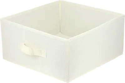Zdjęcie produktu dla Lavita Storage Box | składane pudełka do przechowywania 31 x 31 x 15 cm | organizer do szuflady | kość słoniowa / beżowy | 1 sztuka