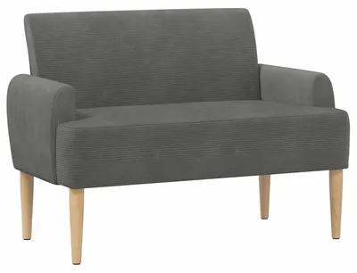 Produktbild von vidaXL Zweisitzer mit Knopfheftung Dunkelgrau 116 x 67 x 81 cm