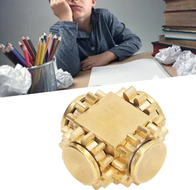 Produktbild von Messing-Zahnradgestänge, rotierendes Spielzeug, ADHS, Angst, Stressabbau, Lagerfinger für Kinder und Erwachsene