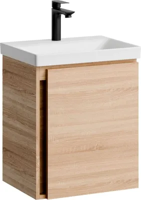 Produktbild von Planetmöbel Unterschrank mit Waschbecken 50 cm Sonoma Eiche Gäste WC Badmöbel