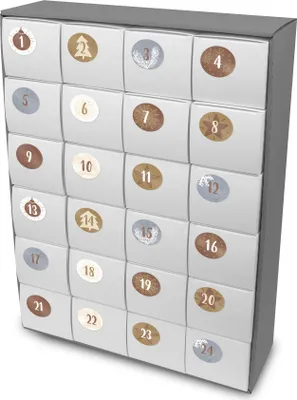 Produktbild von itenga SET Adventskalender zum Füllen Quader XL  + Sticker Z15
