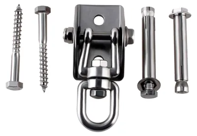 Produktbild von Deckenhaken für Hängesessel, Schwerlast, 450 kg, 360° drehbare Halterung aus Edelstahl 304